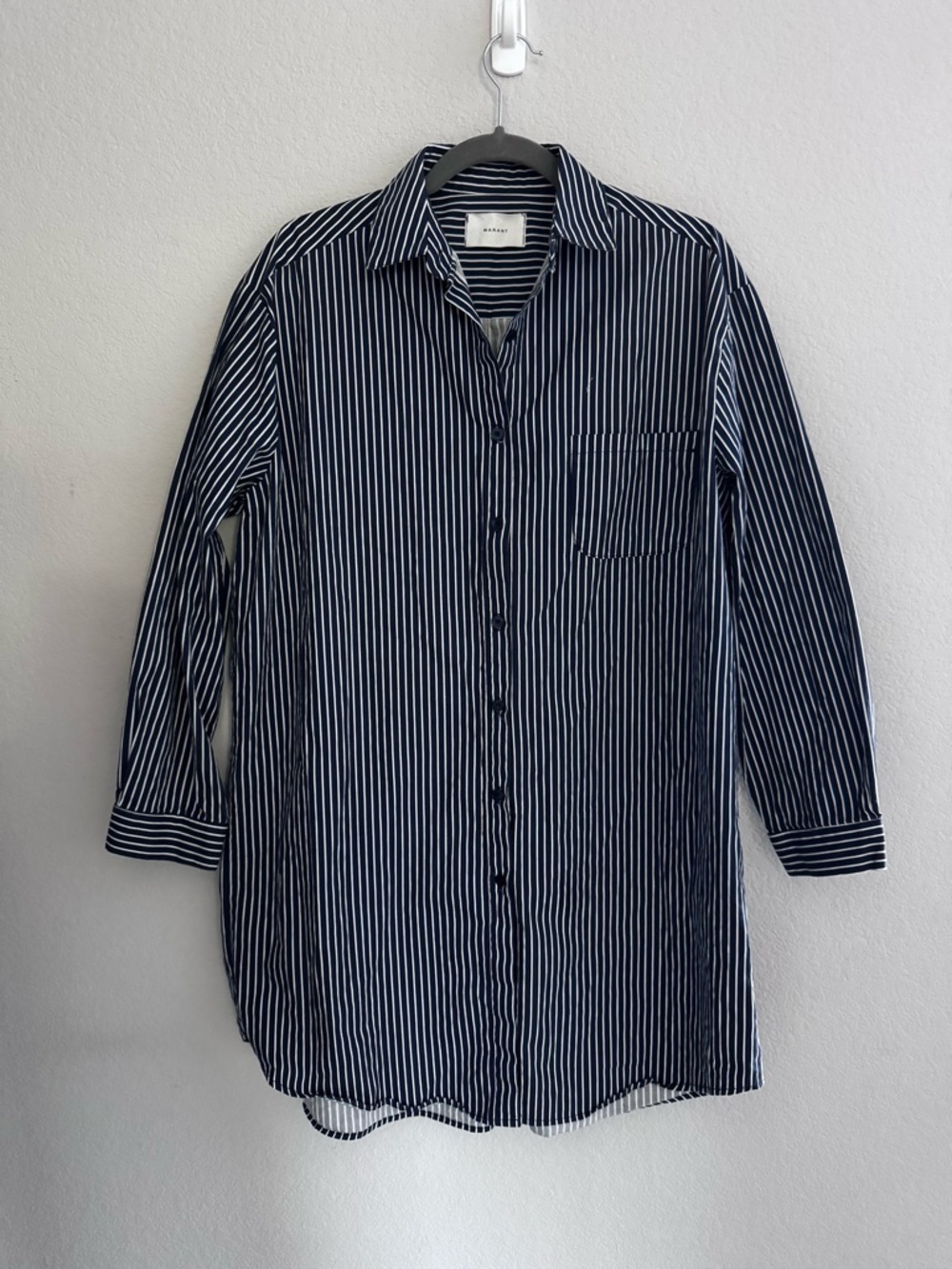 Isabel Marant Oversized Striped Button Up Shirt